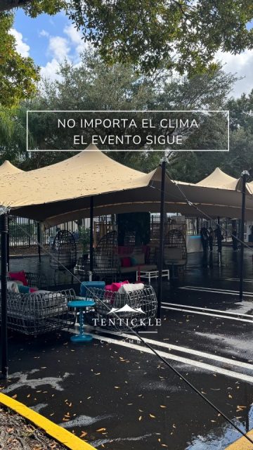 Cuando todo está bien pensado, nada se detiene 🔛
Con Tentickle, la celebración continúa sin importar la lluvia 🌧
✨️ Cotiza hoy mismo el alquiler de las auténticas carpas beduinas ✨️